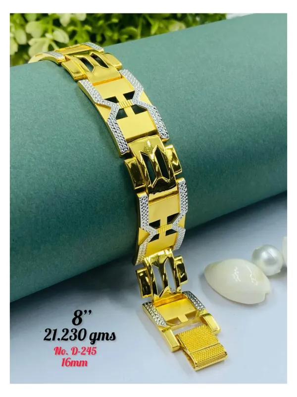 Gold Gents Bracelet Gb 124