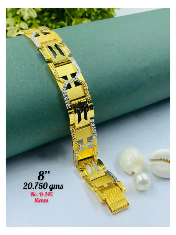 Gold Gents Bracelet Gb 125