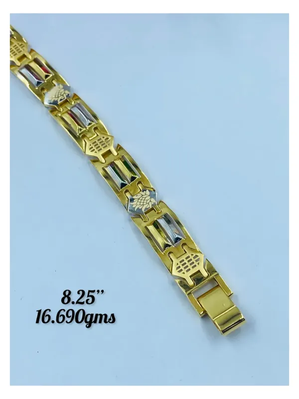 Gold Gents Bracelet Gb 133