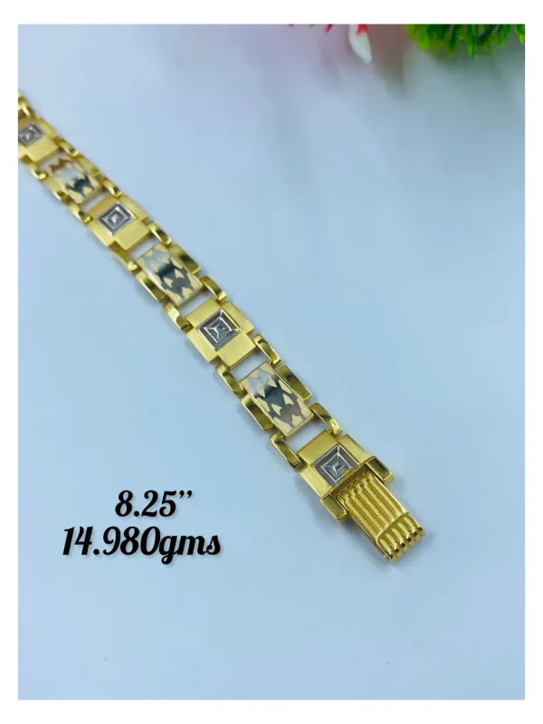 Gold Gents Bracelet Gb 136