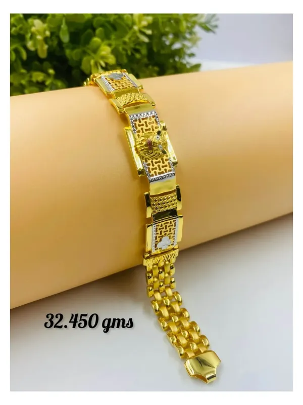 Gold Gents Bracelet Gb 35