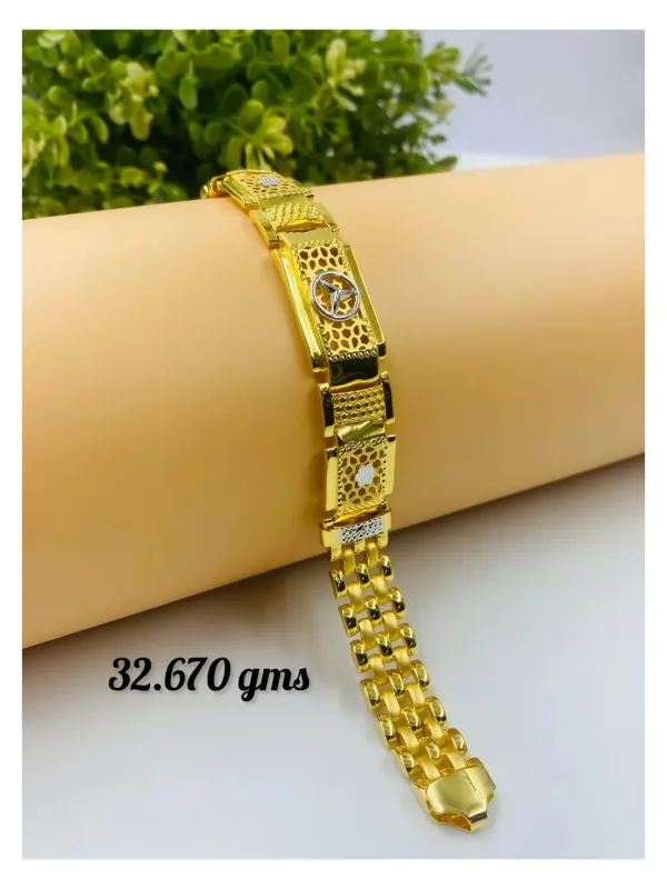 Gold Gents Bracelet Gb 37