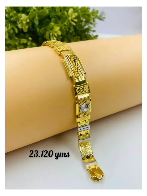 Gold Gents Bracelet Gb 38