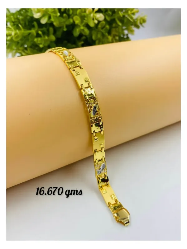 Gold Gents Bracelet Gb 77