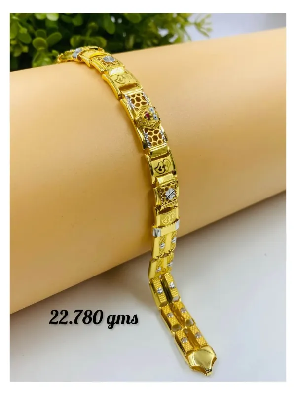 Gold Gents Bracelet Gb 87