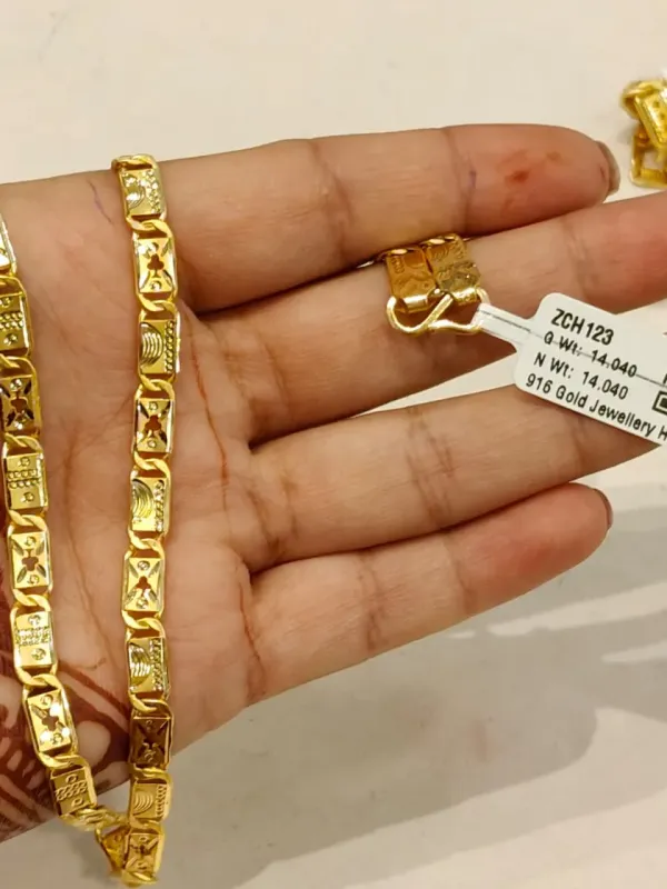 Gold Nawabi Chains Zch123