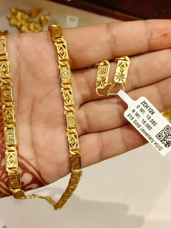 Gold Nawabi Chains Zch124