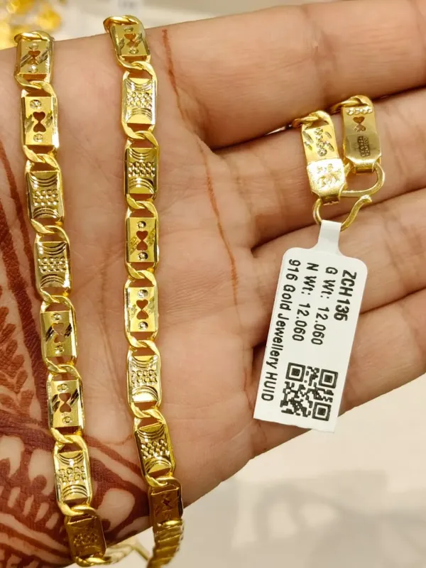 Gold Nawabi Chains Zch135