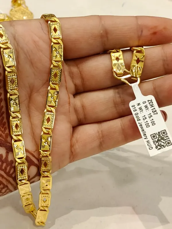 Gold Nawabi Chains Zch137