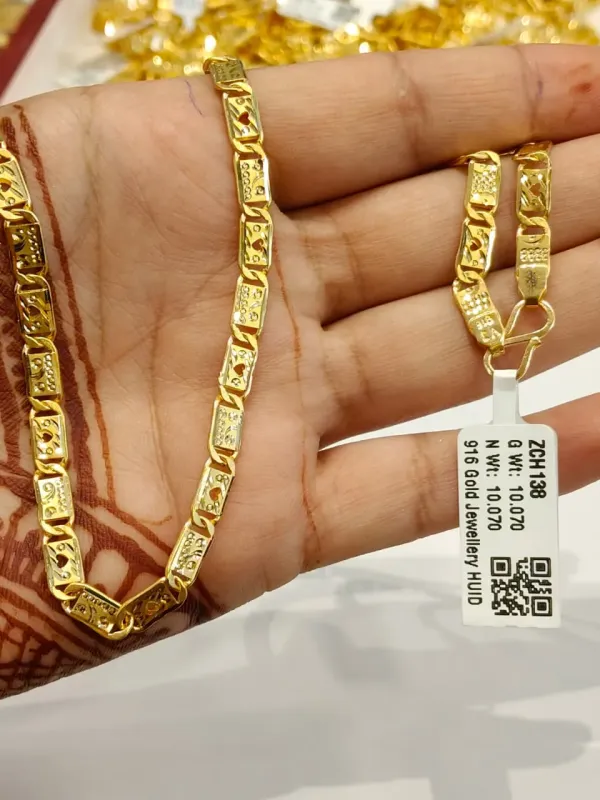 Gold Nawabi Chains Zch138
