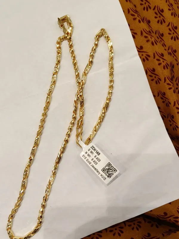 Gold Hollow Chain Zch148