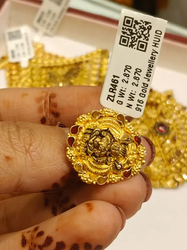 Gold Temple Cocktail ring Zlr461