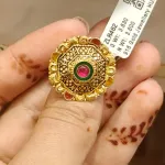 Gold Antique Cocktail Ring Zlr462