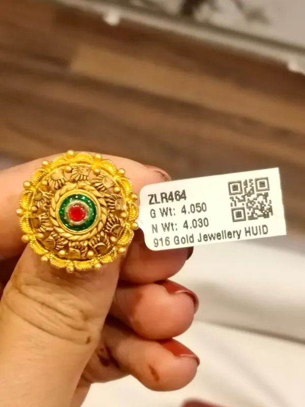 Gold Antique Cocktail Ring Zlr464
