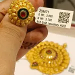 Gold Antique Cocktail Ring Zlr471