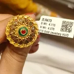 Gold Antique Cocktail Ring Zlr473