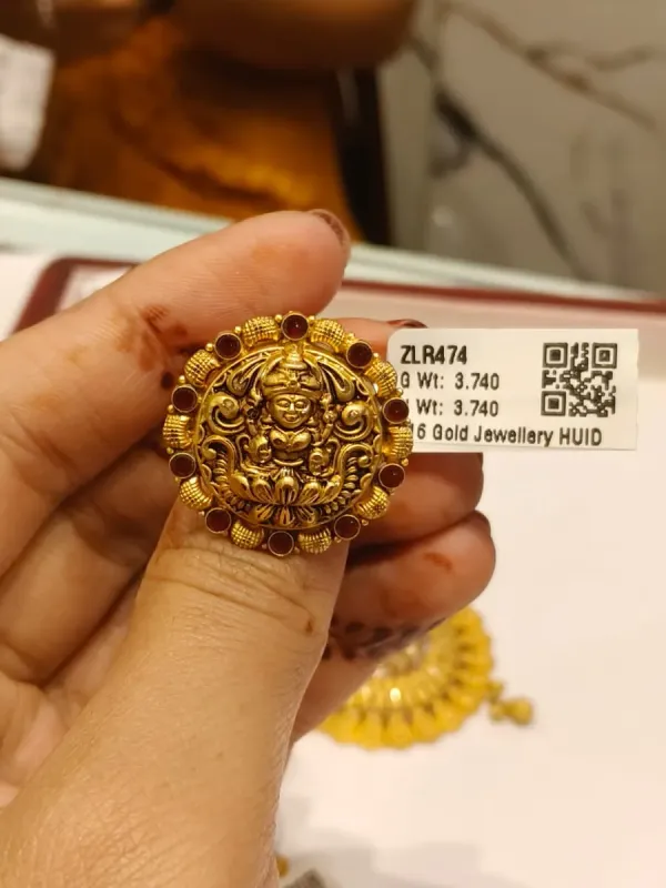 Gold Temple Cocktail ring Zlr474