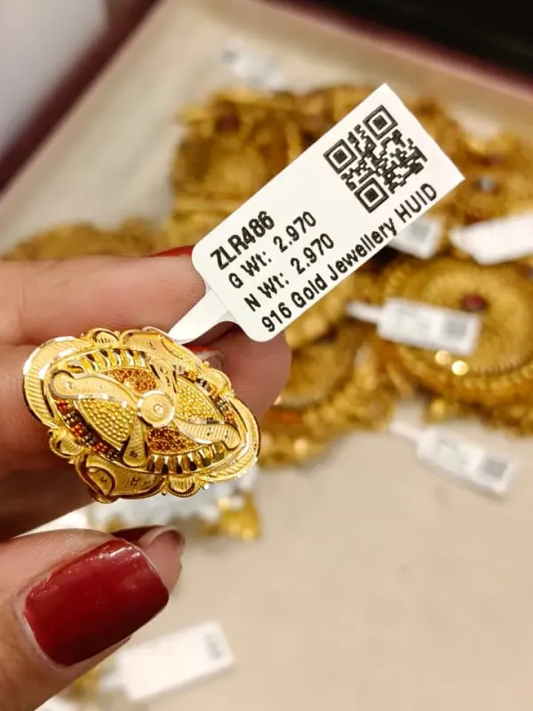 Gold Ring Zlr486