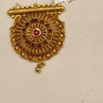 Gold Antique Mangalsutra Pendant Zms322