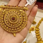 Antique Gold Mangalsutra Pendent Zms349