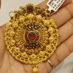 Gold Antique Mangalsutra Pendent Zms361