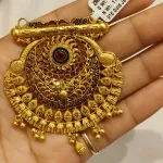 Gold Antique Mangalsutra Pendent Zms362