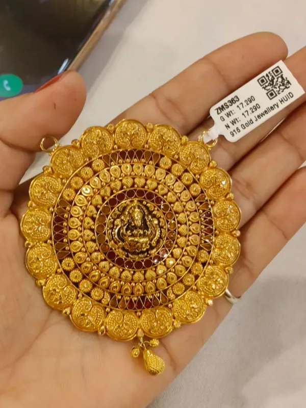 Gold Antique Mangalsutra Pendent Zms363