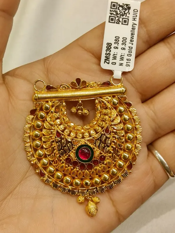 Gold Antique Mangalsutra Pendent Zms368