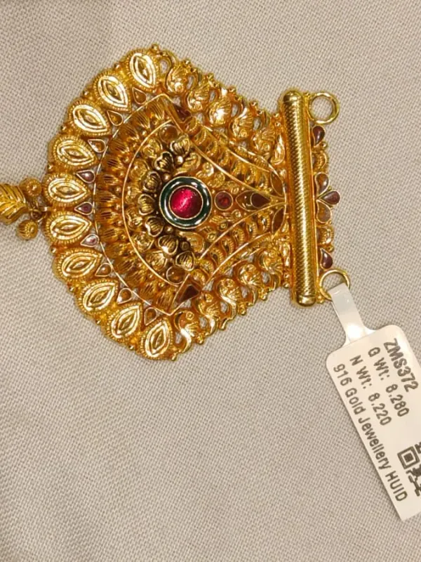 Gold Antique Mangalsutra Pendent Zms372