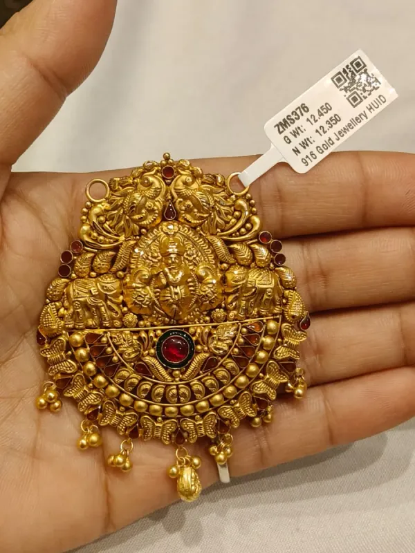 Gold Antique Mangalsutra Pendent Zms376