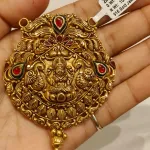 Gold Antique Mangalsutra Pendent Zms377