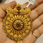 Gold Antique Mangalsutra Pendent Zms379