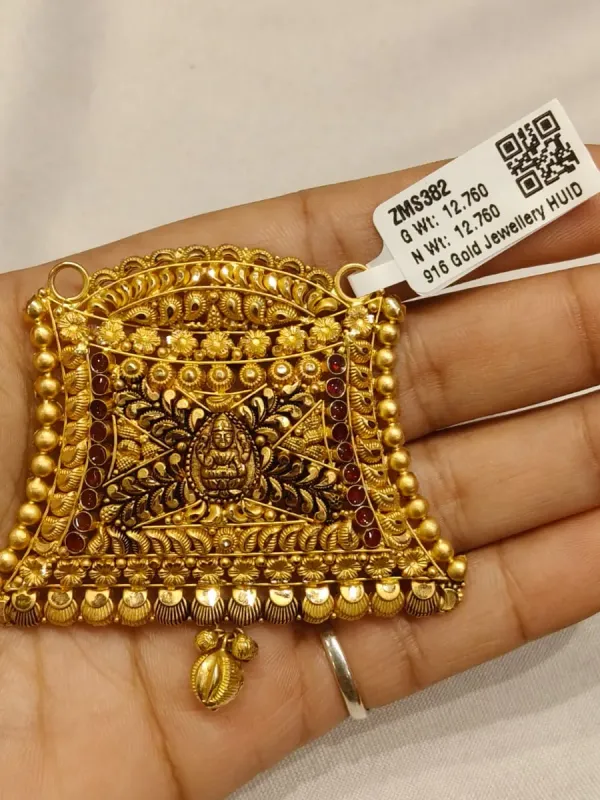 Gold Antique Mangalsutra Pendent Zms382
