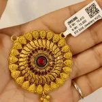 Gold Antique Mangalsutra Pendent Zms385