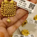 Gold Antique Mangalsura Pendent Zms386