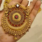 Gold Antique Mangalsutra Pendent Zms388