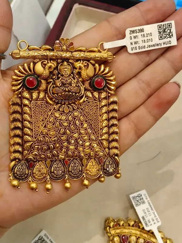 Gold Antique Mangalsutra Pendent Zms390