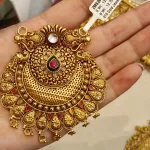 Gold Antique Mangalsutra Pendent Zms391