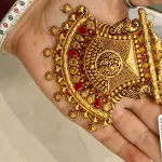 Gold Antique Mangalsutra Pendent Zms394