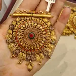 Gold Antique Mangalsutra Pendent Zms396