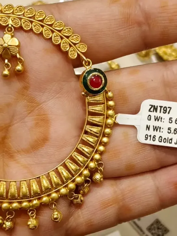 Gold Antique Nath Znt67